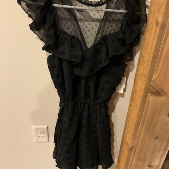 One One Six Black Ruffle Party Dress - Picture 4 of 4